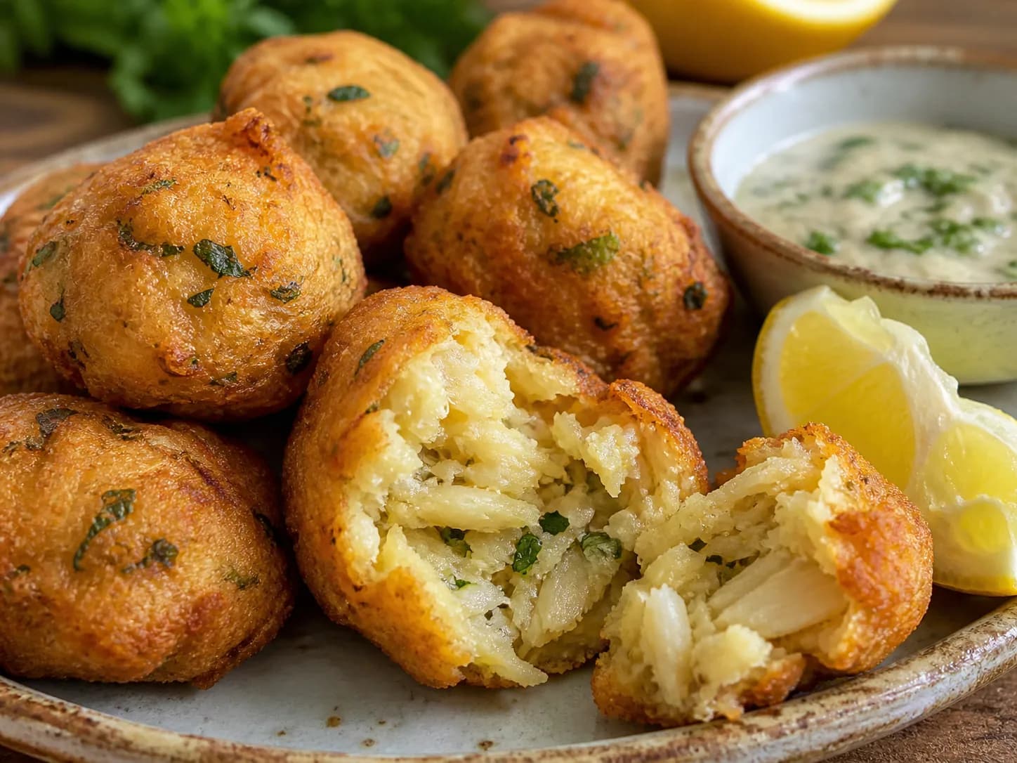 Foto ilustrativa da receita Bolinho de Bacalhau