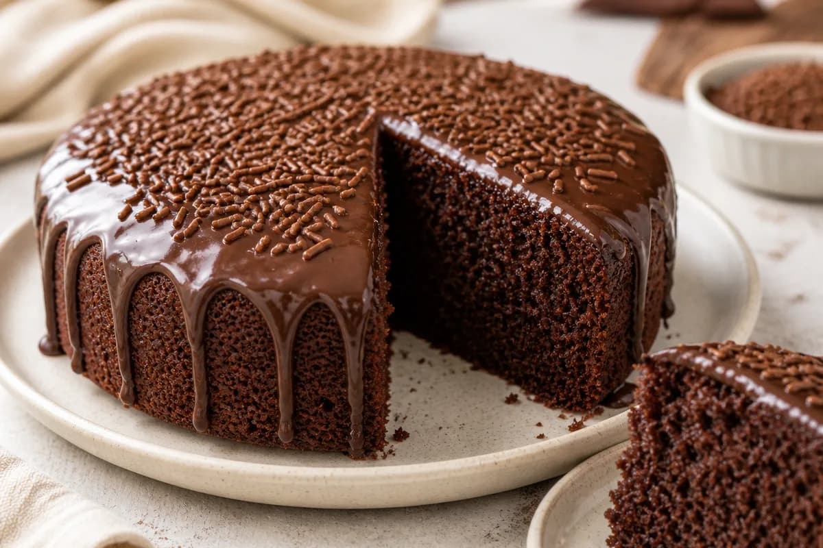 Foto ilustrativa da receita Bolo de Chocolate Fofinho