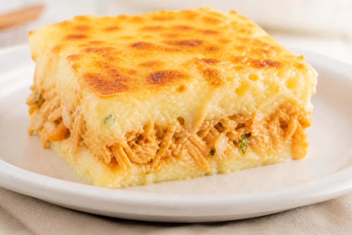 Foto ilustrativa da receita Escondidinho de Frango