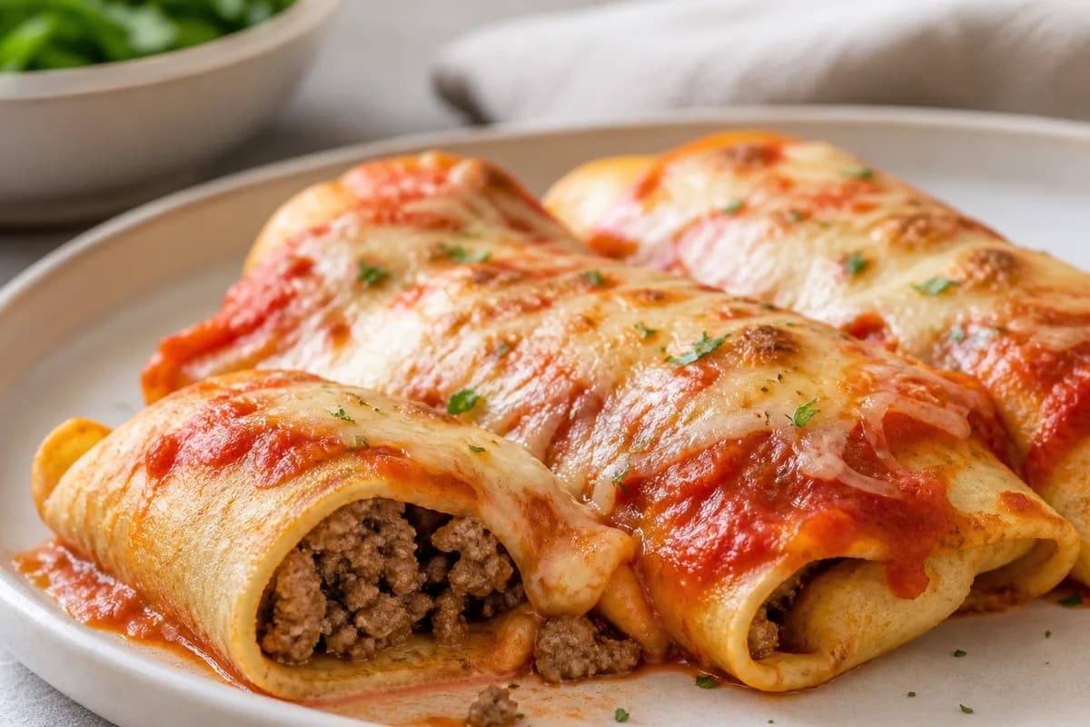 Foto ilustrativa da receita Panqueca de Carne