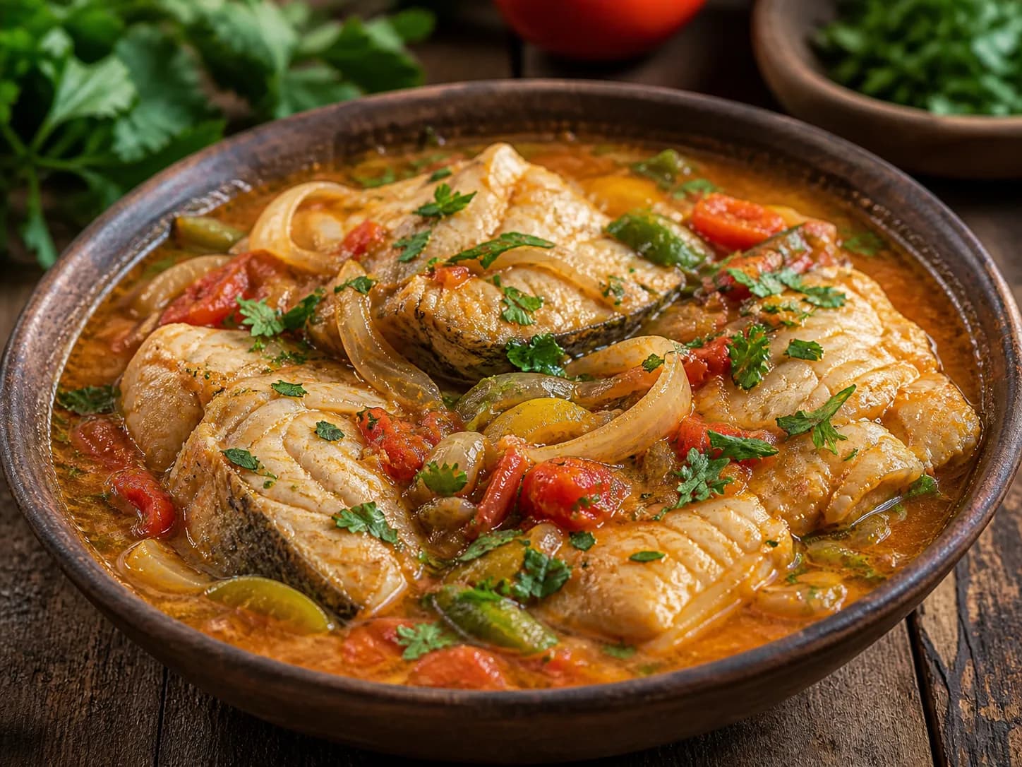 Foto ilustrativa da receita Peixe Ensopado