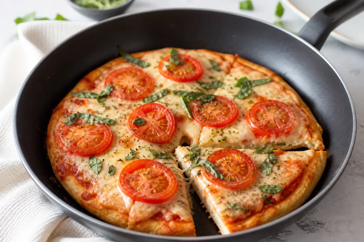 Foto ilustrativa da receita Pizza de Frigideira