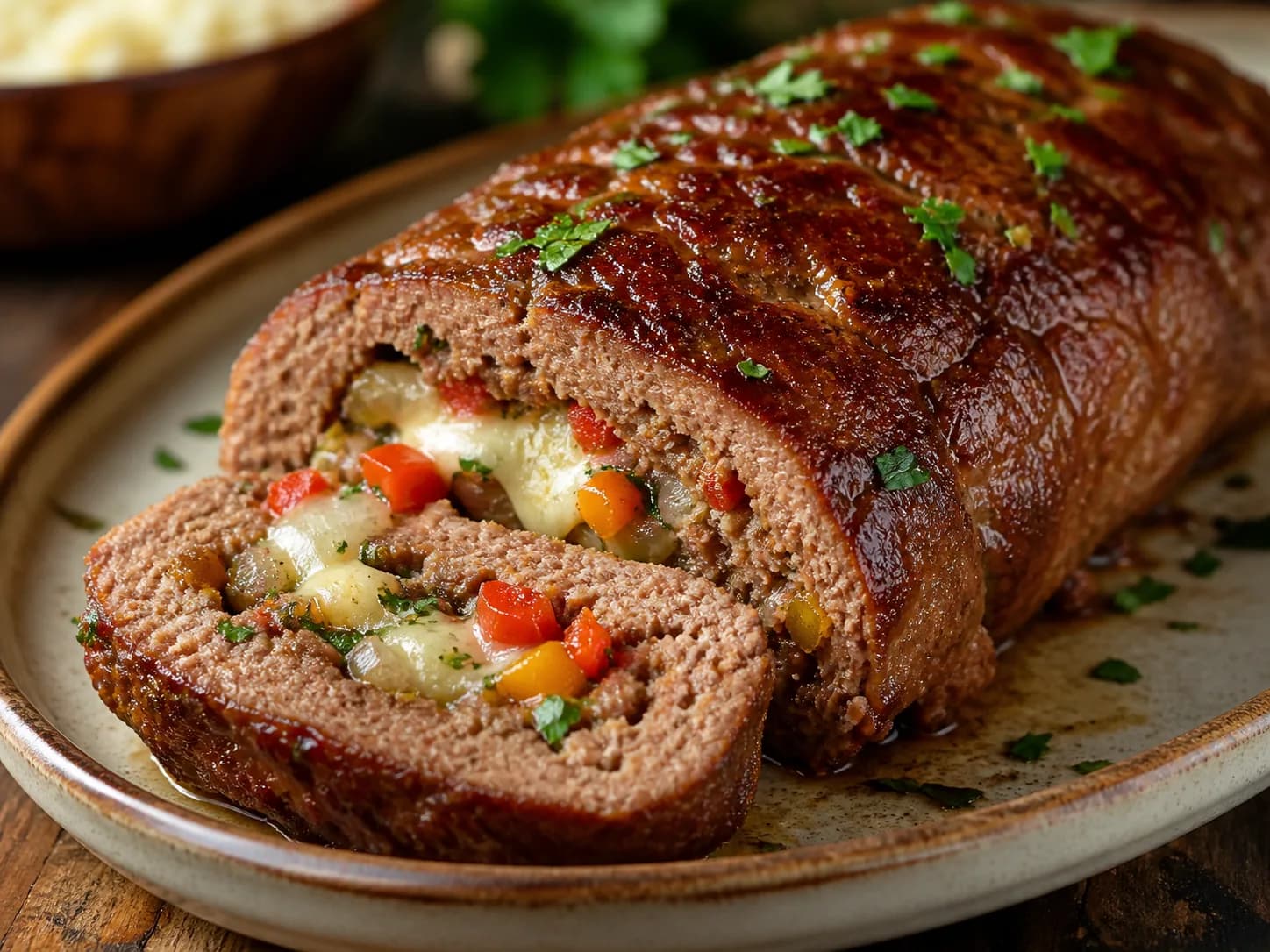 Foto ilustrativa da receita Rocambole de Carne Moída