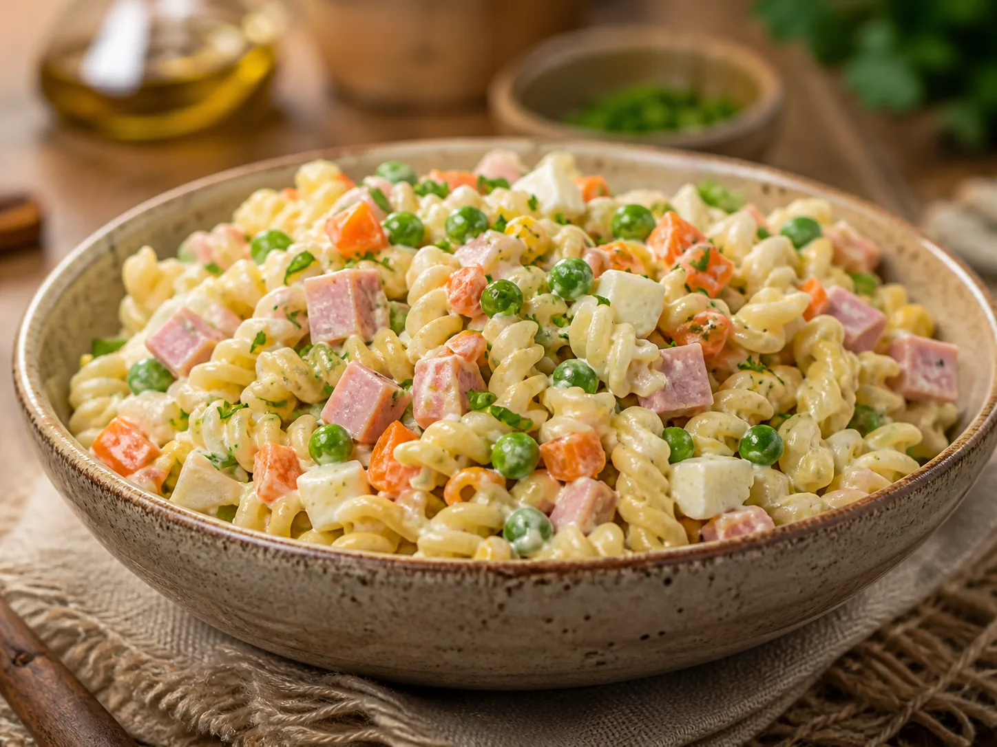 Foto ilustrativa da receita Salada de Macarrão