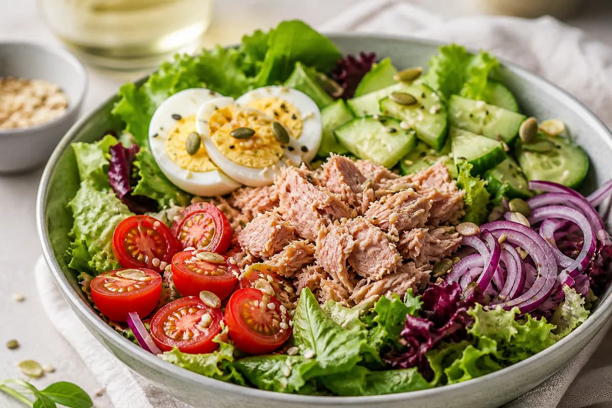 Foto ilustrativa da receita Salada Proteica de Atum