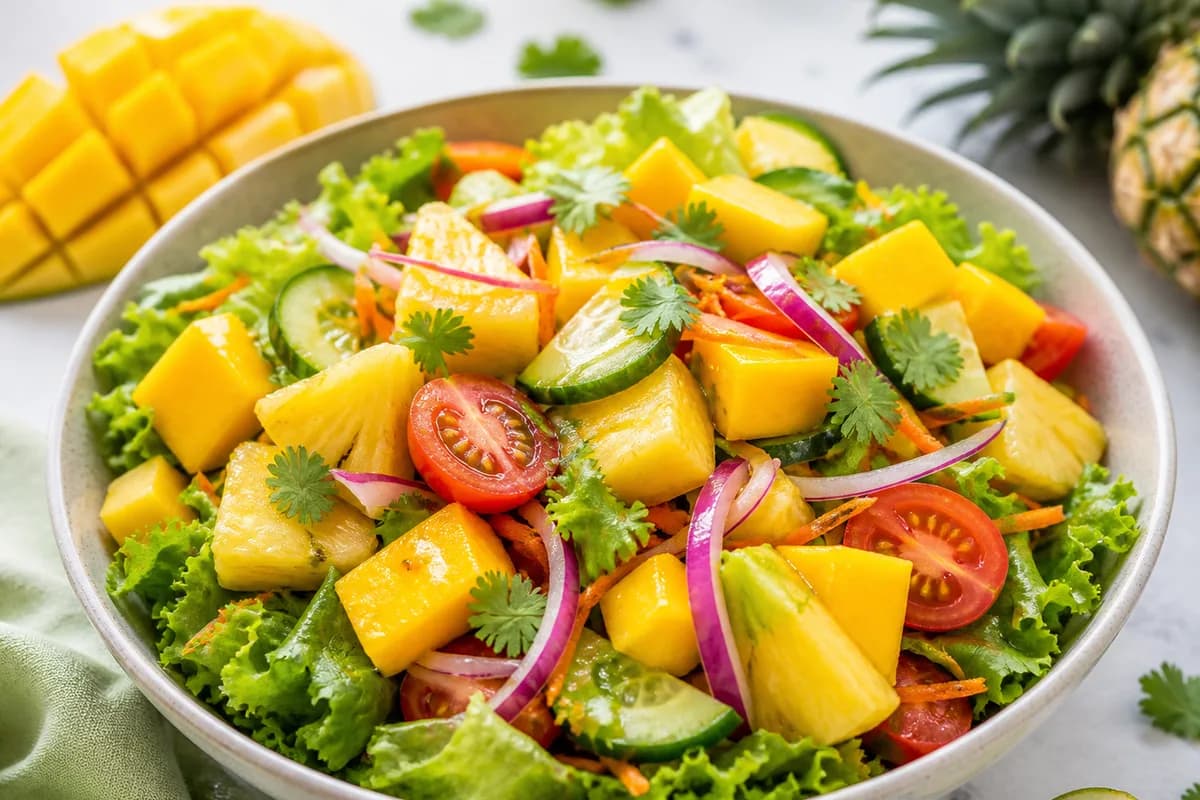 Foto ilustrativa da receita Salada Tropical