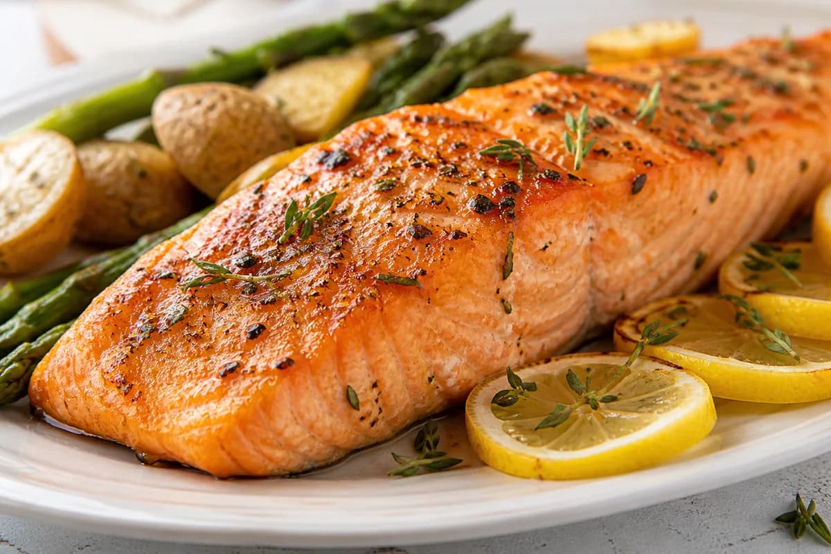 Foto ilustrativa da receita Salmão ao Forno