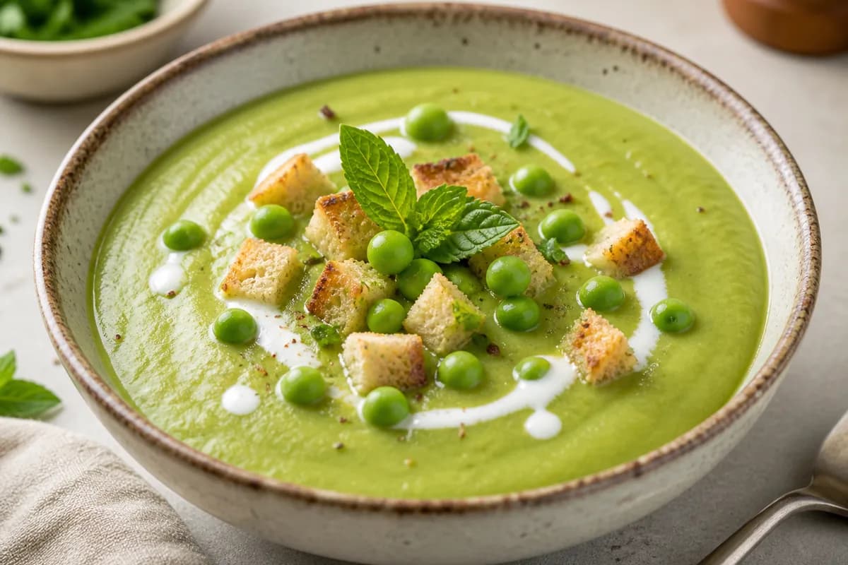 Foto ilustrativa da receita Sopa de Ervilha
