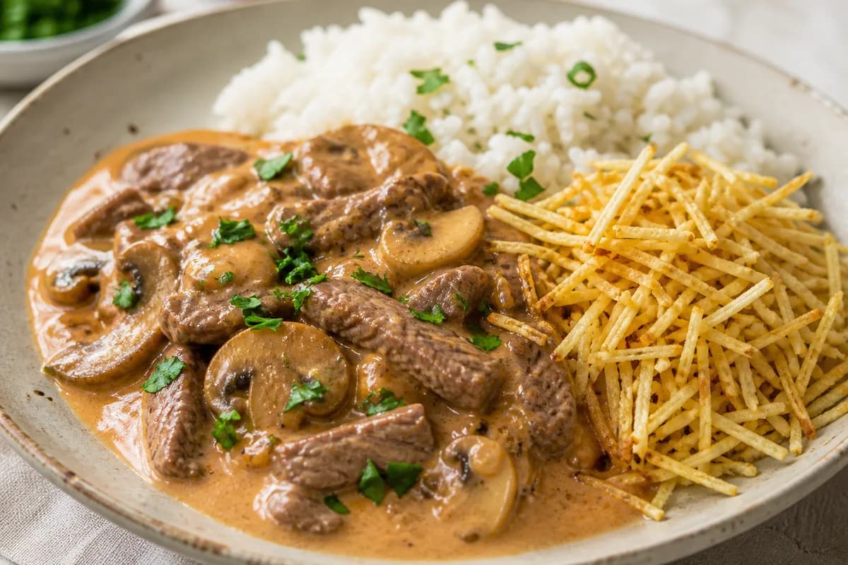 Foto ilustrativa da receita Strogonoff de Carne