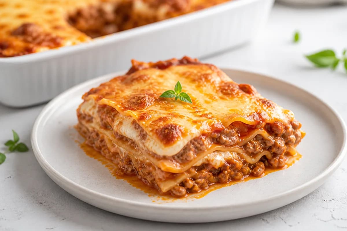 Foto ilustrativa da receita Lasanha à Bolonhesa